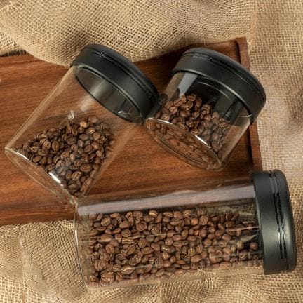 Timemore Vakumlu Cam Kahve Saklama Kabı, 1200 ml